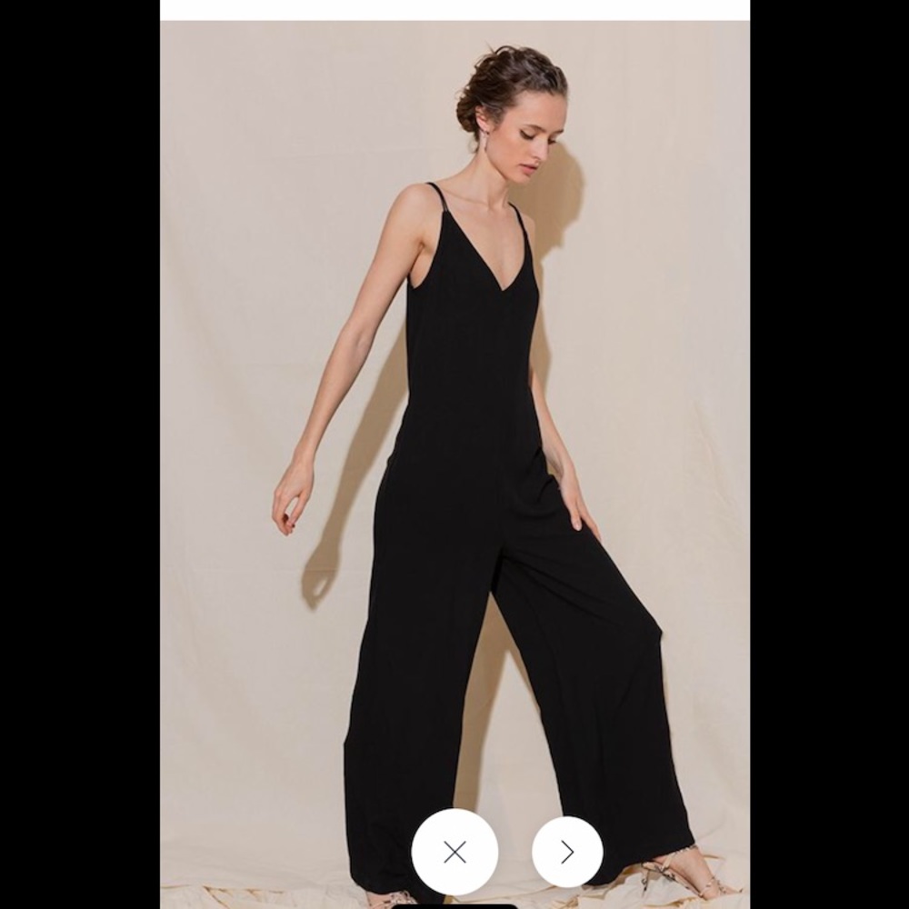 Silk and salt black jumpsuit